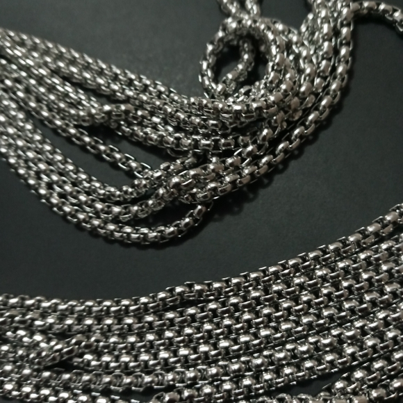 12 Pack New 27" Stainless Steel Corn Unisex Chains - Picture 3 of 5